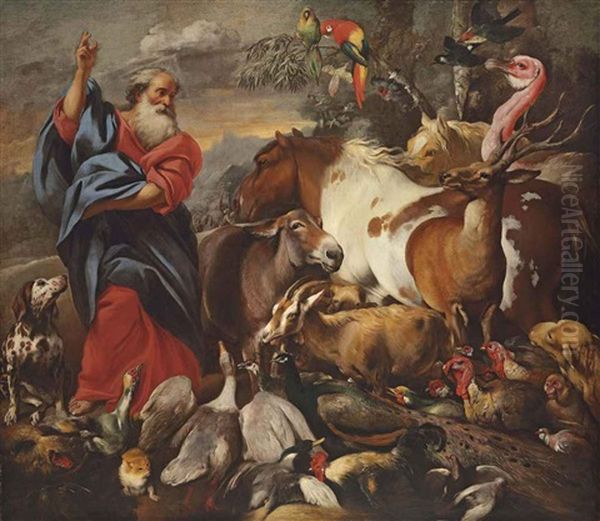 God Creating The Animals - view 1