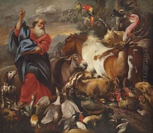 God Creating The Animals by Francesco Castiglione