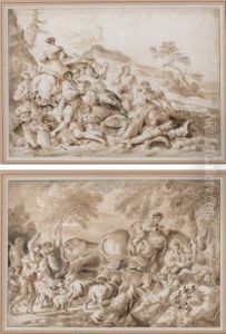 Scenes Pastorales (pair)