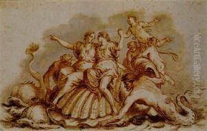 Le Triomphe De Galathee by Francesco Castiglione