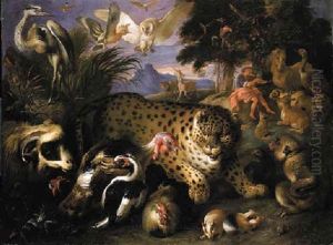 Orpheus Charming The Animals by Francesco Castiglione
