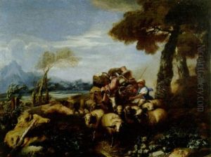 Pastore Con Armenti, (il Viaggio Di Giacobbe?)