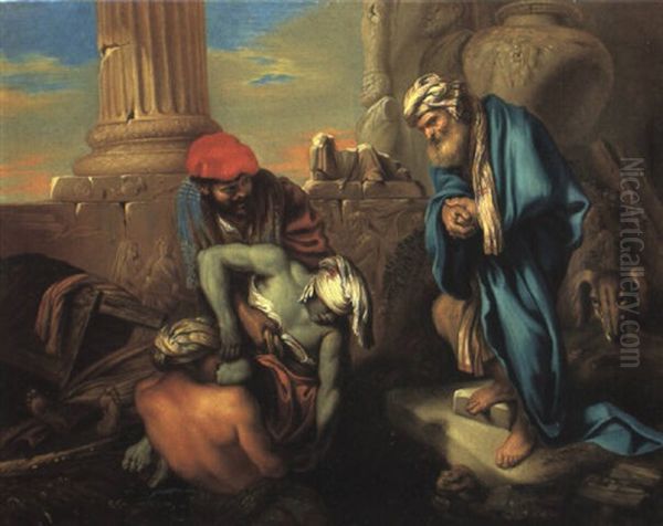 Tobit Burying The Dead In Defiance Of The Orders Of Sennacherib - view 1