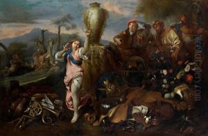 Scene De Bacchanale by Giovanni Benedetto Castiglione