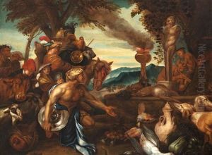 Offering To Pan by Giovanni Benedetto Castiglione