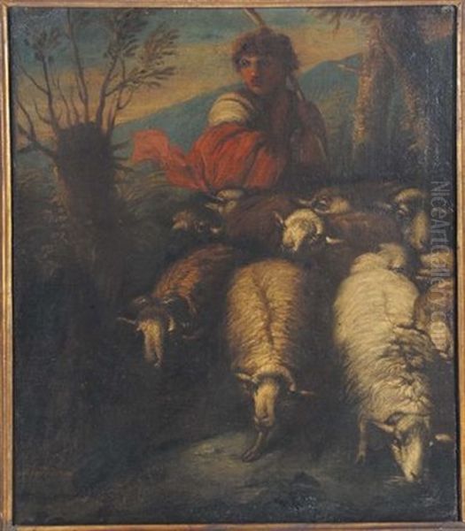 Pastorello Con Pecore - view 1