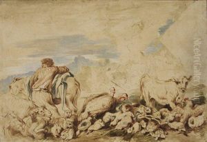 Les Animaux De L'arche De Noe by Giovanni Benedetto Castiglione