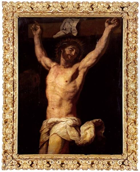 Christus Am Kreuz Zum Himmel Aufblickend - view 1