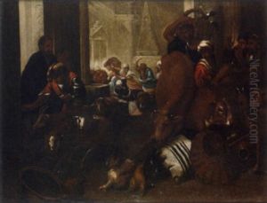 Christ Driving The Money Lenders From The Temple by Giovanni Benedetto Castiglione