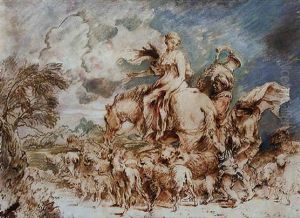 Scene Pastorale by Giovanni Benedetto Castiglione