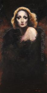 Ritratto Di Marlene Dietrich by Giuseppe Amisani
