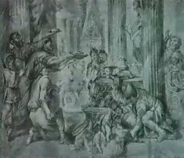A Sacrifice In A Temple - view 1