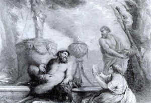 Verehrung Des Pan by Giovanni Benedetto Castiglione