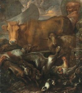 Animals Entering Noah's Ark by Giovanni Francesco Castiglione