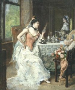 Reading The News by Giuseppe Castiglione