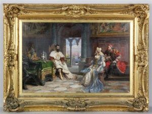 Othello Speaking To Desdemona About His Adventures