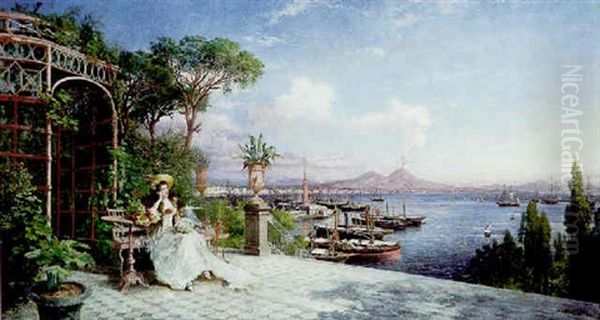 Repos Devant La Baie De Naples - view 1