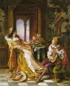 The Mandolin Player by Giuseppe Castiglione