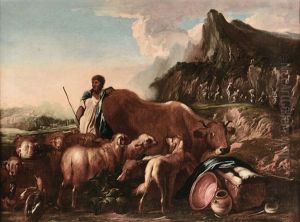 Paesaggio Bucolico Con Animali by Salvatore Castiglione