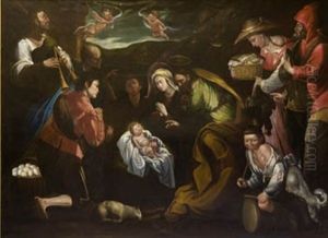 La Adoracion De Los Pastores by Antonio Del Castillo Y Saavedra