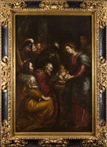 Adoracion De Los Magos by Antonio del Castillo