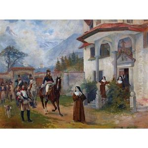 Soldats Devant Le Couvent