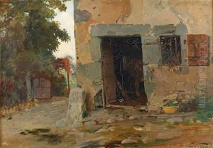 Partie Auf Dem Bauernhof by Edouard Castres