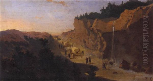 Ubertritt Der Bourbaki-armee Les Verrieres - view 1