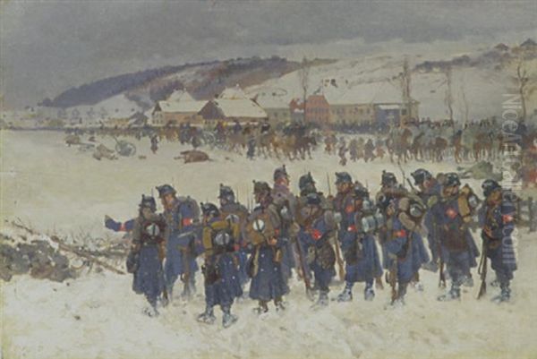 Schweizer Infanterie Beim Eintritt Der Bourbaki-armee - view 1
