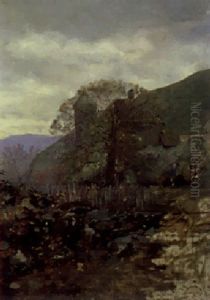 Paysage Pres De Geneve by Edouard Castres