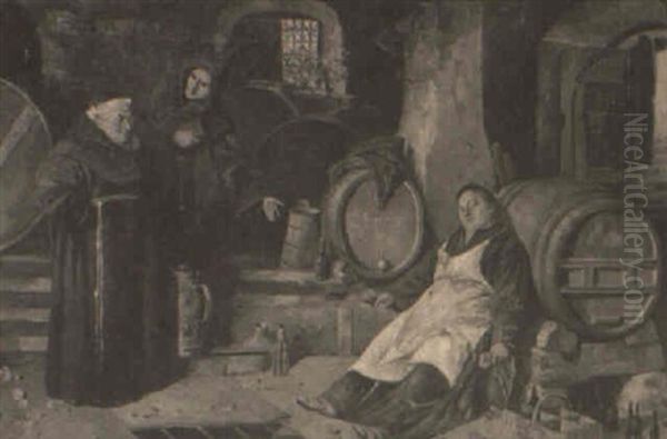 Sleeping Monks In Interiors - view 1