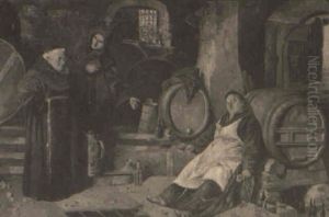 Sleeping Monks In Interiors