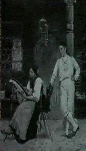 La Brodeuse by Edouard Castres