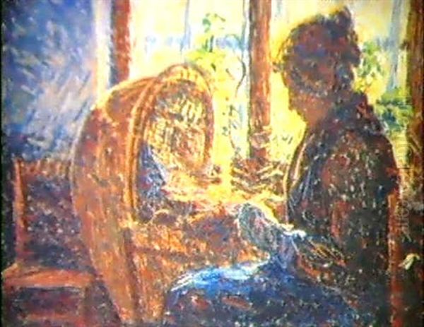 Jeune Fille Appliquee A Son Ouvrage, 1872 - view 1