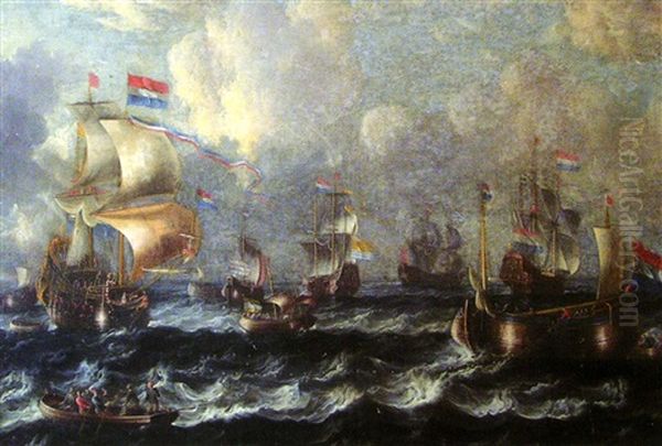 Navires Par Mer Agitee - view 1