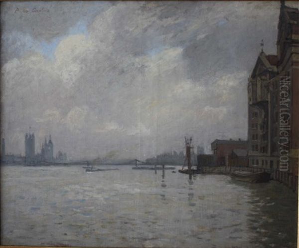 La Tamise Et Westminster - view 1