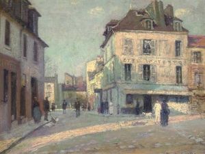 La Place Du Tertre, Montmartre by Paul De Castro