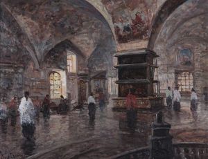 Interno Della Basilica Di Santa Maria