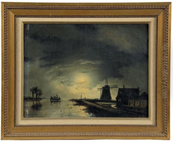 Canal De Hollande Au Clair De Lune - view 1