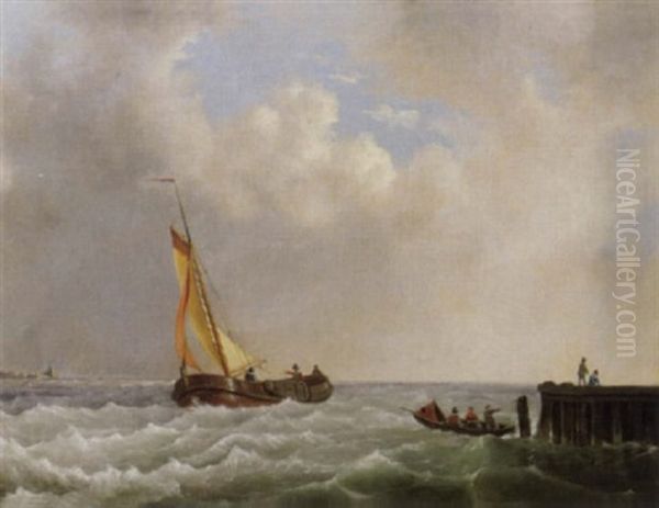 Fischerboot Beim Anlegen - view 1
