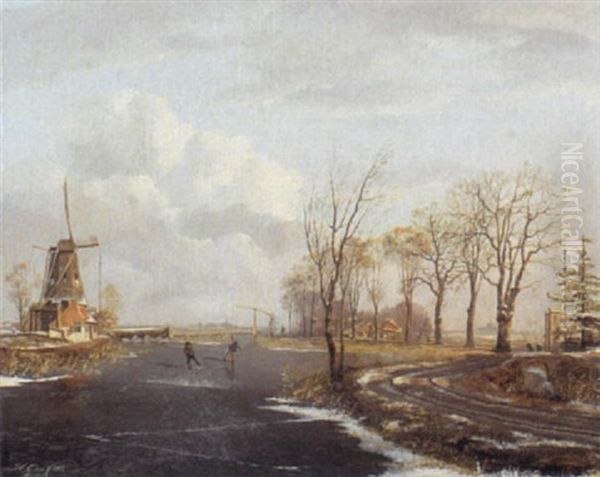 Skaters On The Ice - view 1