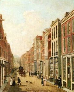 Kalverstraat, Looking Towards The Dam, Amsterdam by Hendrik Gerrit ten Cate