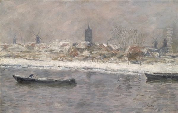 Winteransicht Von Schiedam (vorort Von Rotterdam) - view 1