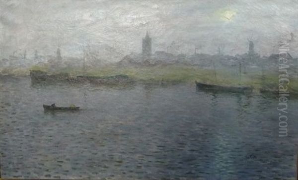 Schiedam Dans La Brume - view 1