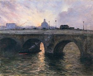 Pont-royal Au Soleil Couchant, Paris by Siebe Johannes ten Cate