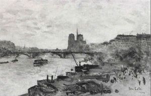 Paris: La Seine Et Notre-dame by Siebe Johannes ten Cate