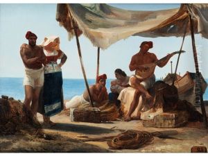 Siesta Der Neapolitanischen Fischer by Franz Ludwig Catel