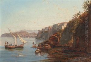 Felsenkuste Bei Sorrent Mit Dem Haus Des Tasso by Franz Ludwig Catel