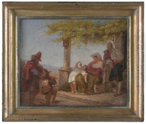 In Der Laube by Franz Ludwig Catel