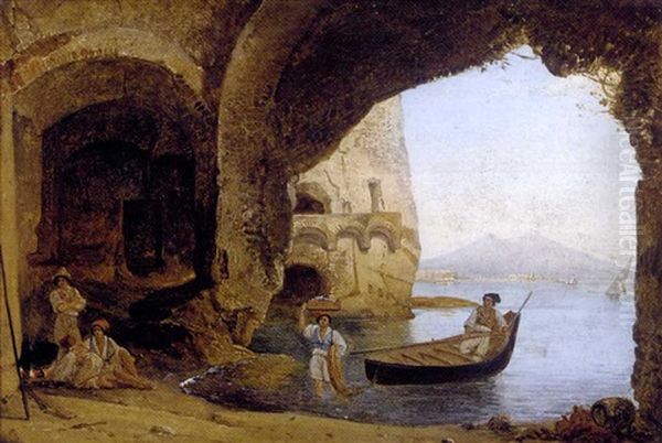 A Cave Near The Palazzo Donn' Anna, Naples - view 1